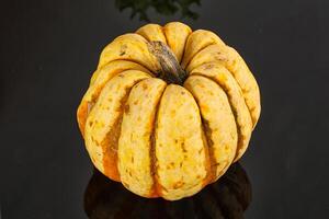 Decorative ripe Pumpkin isolated background photo