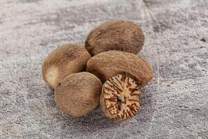 Aroma seasoning Nutmeg for cooking photo