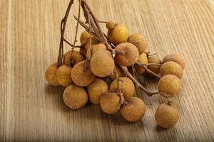 Ripe sweet tropical Longan fruit photo