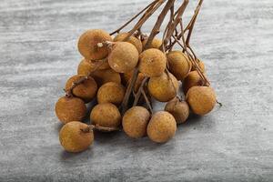 maduro dulce tropical longan Fruta foto