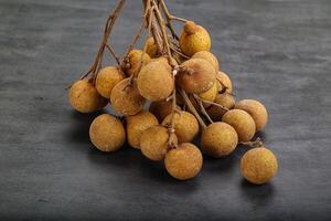 maduro dulce tropical longan Fruta foto