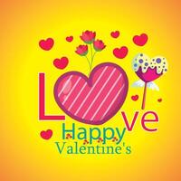 Valentine design love, lover day, party, holiday vector