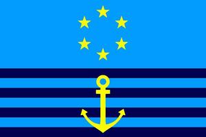 bandera de el central comisión para navegación en el rin vector