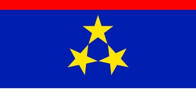 Flag of Vojvodina vector