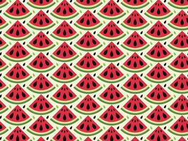 seamless vegetable watermelon food vector pattern