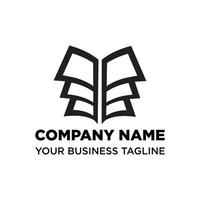 Book logo design vector