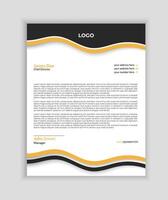 vector minimalist business and corporate company letterhead design.