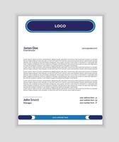 modern business and corporate professional letterhead in a4. vector