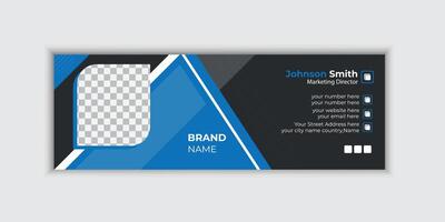 Corporate Email Signature Design. Website footer email signature. pro vector. vector
