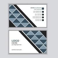 Professional business card set template.Creative style layout clean visiting card. Pro Vector. vector