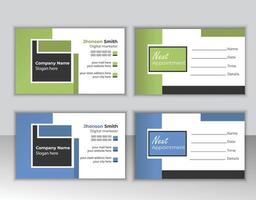 Unique and minimalist Appointment card template.double sided creative business card layout 9.modern and minimalist Appointment card template. vector