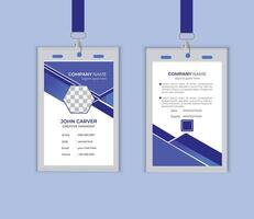 modern business Identity Card Template for Employee and Others. pro vector. vector