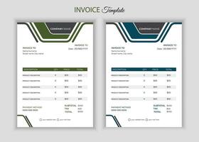 Creative  professional invoice bill  template design for your business. vector