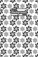 Vector black and white seamless abstract pattern background greyscale ornamental graphic design