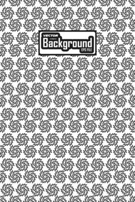 Vector black and white seamless abstract pattern background greyscale ornamental graphic design
