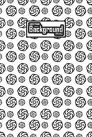 Vector black and white seamless abstract pattern background greyscale ornamental graphic design