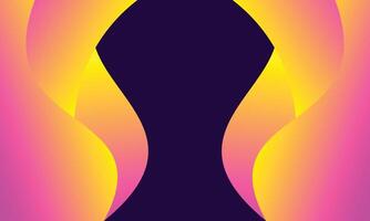 wave purple and orange background abstract design gradient vector