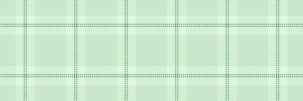 Scrapbooking textile tartan texture, up check pattern background. Female fabric vector plaid seamless in light and green colors.