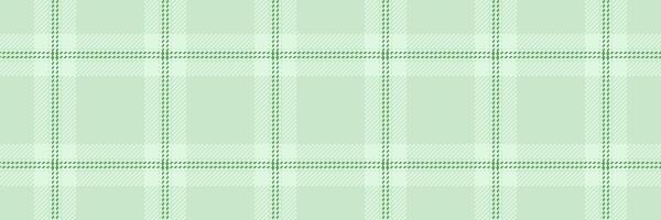 Scrapbooking textile tartan texture, up check pattern background. Female fabric vector plaid seamless in light and green colors.