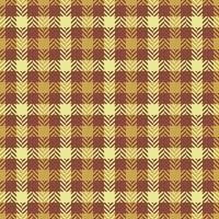 Lumberjack textile check plaid, stripped pattern seamless background. Pretty tartan vector fabric texture in red and amber colors.