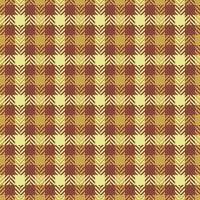 Lumberjack textile check plaid, stripped pattern seamless background. Pretty tartan vector fabric texture in red and amber colors.