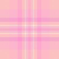 Plaid texture background of fabric check pattern with a seamless textile tartan vector. vector