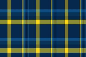 Fabric tartan pattern of textile check texture with a plaid vector seamless background.