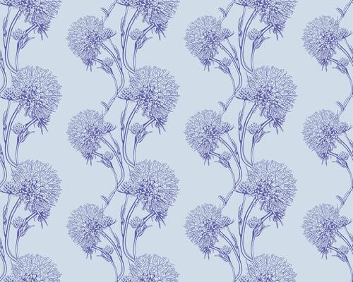 Floral pattern seamless background. Foliage and flower wallpaper design of nature.