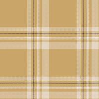 Plaid seamless pattern. Check fabric texture. Vector textile print.