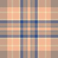 Plaid check pattern. Seamless fabric texture. Tartan textile print. vector