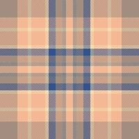 Plaid check pattern. Seamless fabric texture. Tartan textile print. vector