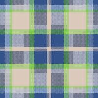 Plaid check pattern. Seamless fabric texture. Tartan textile print. vector