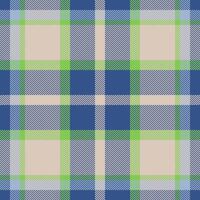 Plaid check pattern. Seamless fabric texture. Tartan textile print. vector