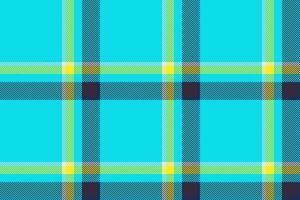 Plaid background, check seamless pattern in blue. Vector fabric texture for textile print, wrapping paper, gift card or wallpaper.