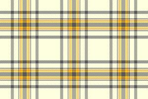 Irish pattern fabric background, good texture tartan vector. Difficult plaid textile seamless check in light yellow and dim gray colors. vector