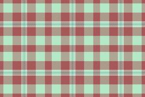 Suit texture background check, greeting card fabric textile vector. Holiday tartan seamless plaid pattern in red and light colors. vector