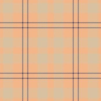 Plaid seamless pattern. Check fabric texture. Vector textile print.