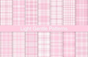Gentle plaid bundles, textile design, checkered fabric pattern for shirt, dress, suit, wrapping paper print, invitation and gift card. vector