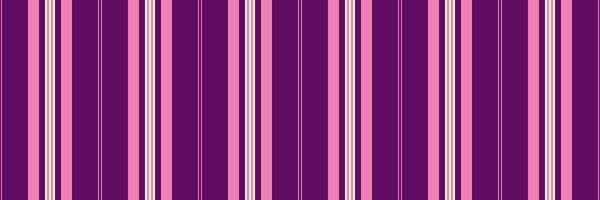 Silk pattern stripe texture, content lines vertical textile. Sew fabric seamless vector background in pink and purple colors.