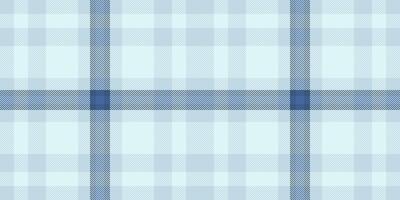 Softness check textile plaid, model background seamless vector. Modern fabric tartan texture pattern in light and blue colors. vector