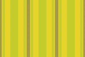 Tissue texture lines textile, hat vertical fabric vector. Lady pattern seamless stripe background in yellow and lime colors. vector