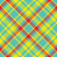 Plaid pattern vector. Check fabric texture. Seamless textile design for clothes, paper print. vector