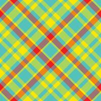 Plaid pattern vector. Check fabric texture. Seamless textile design for clothes, paper print. vector