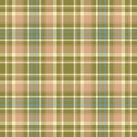 Plaid seamless pattern. Check fabric texture. Vector textile print.