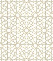 Seamless abstract geometric pattern in Islamic style vector