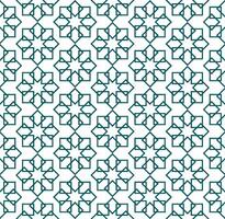 Seamless abstract geometric pattern in Islamic style vector