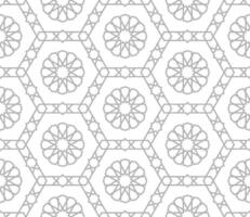 Seamless abstract geometric pattern in Islamic style vector