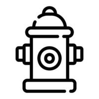 hydrant Line Icon Background White vector