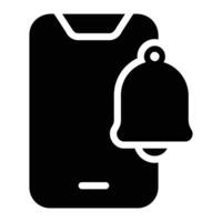notifications Glyph Icon Background White vector