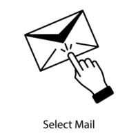 Email Services Linear Icon vector